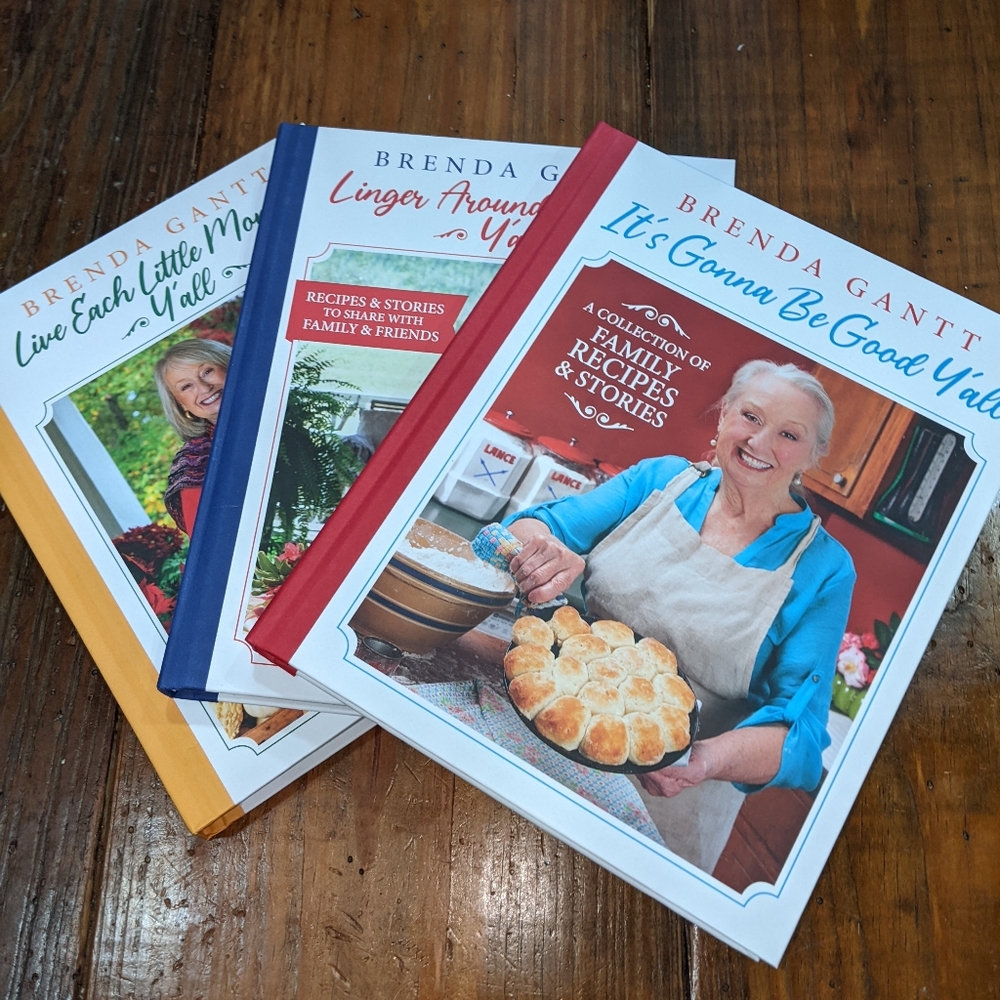 BRENDA GANTT COMPLETE SET OF 3 COOKBOOKS, ITS GONNA BE GOOD Y'ALL. NEW, SOLD OUT